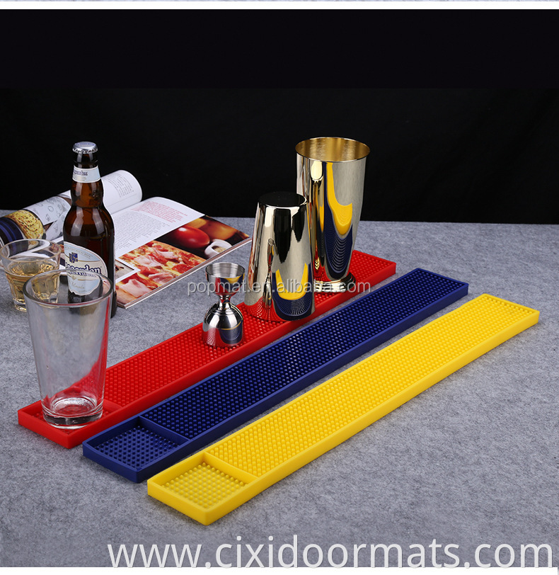 Factory directly supply cheap custom table pvc bar mat